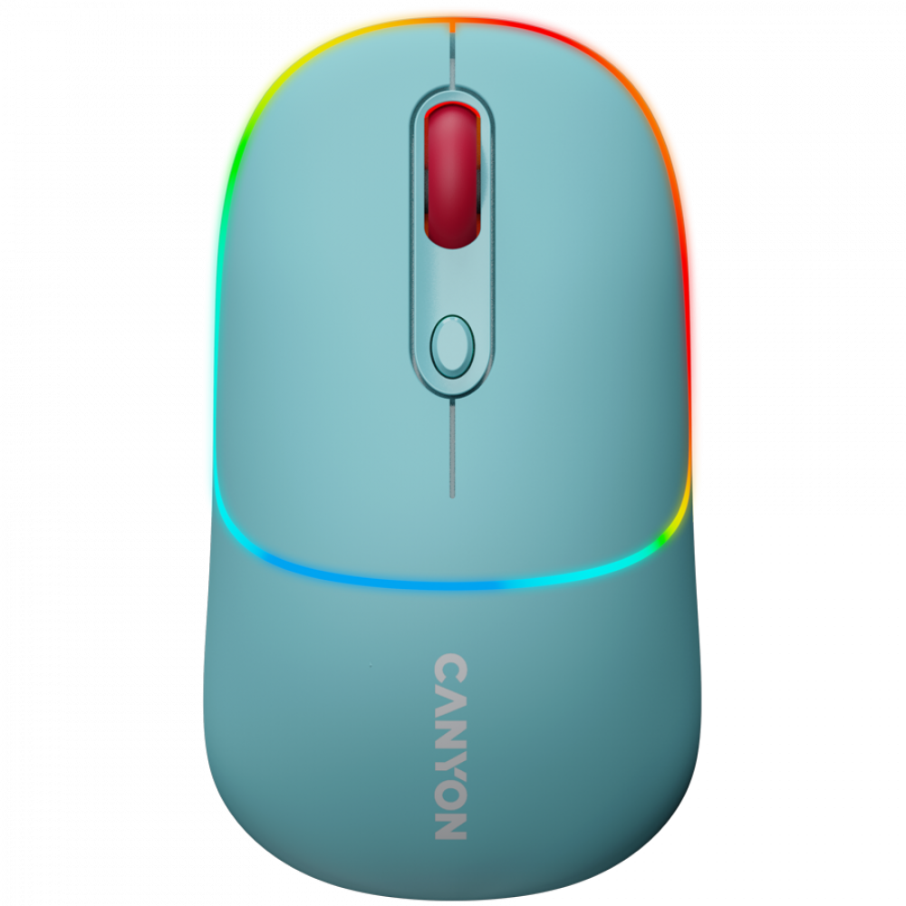 Kabellose 2-in-1-RGB-Maus Canyon MW 22 blau