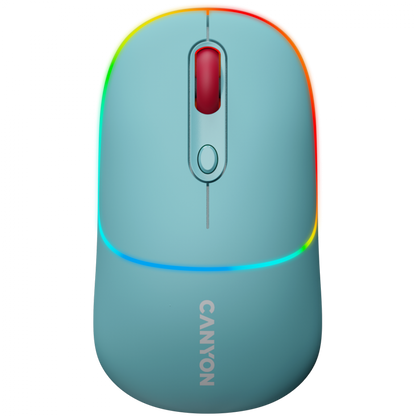 Kabellose 2-in-1-RGB-Maus Canyon MW 22 blau