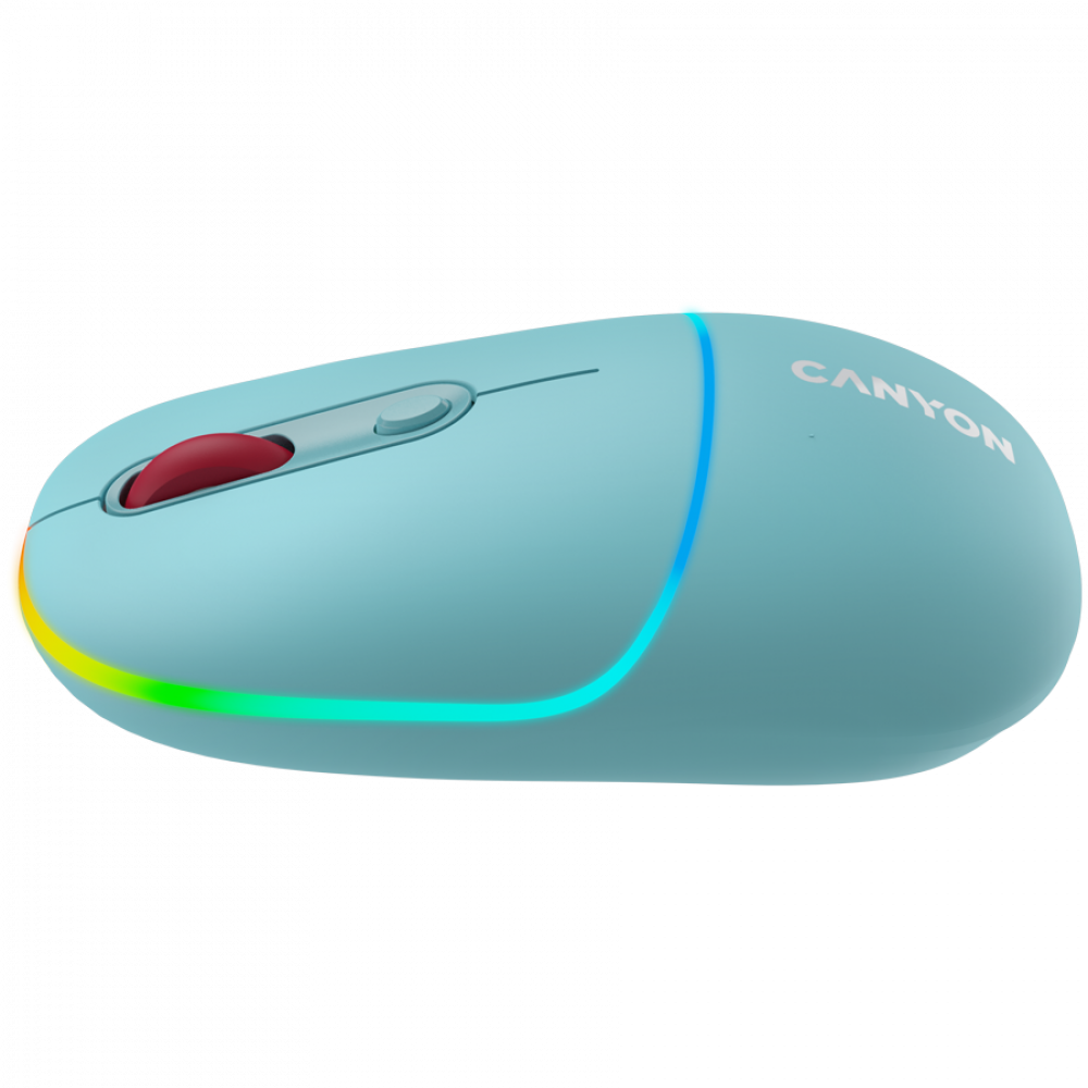 Kabellose 2-in-1-RGB-Maus Canyon MW 22 blau