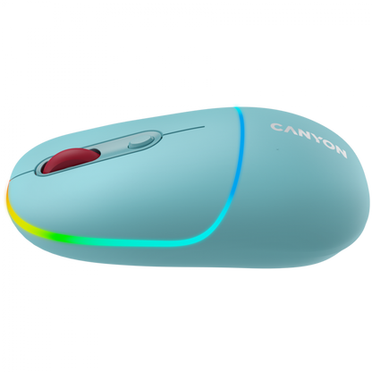 Kabellose 2-in-1-RGB-Maus Canyon MW 22 blau