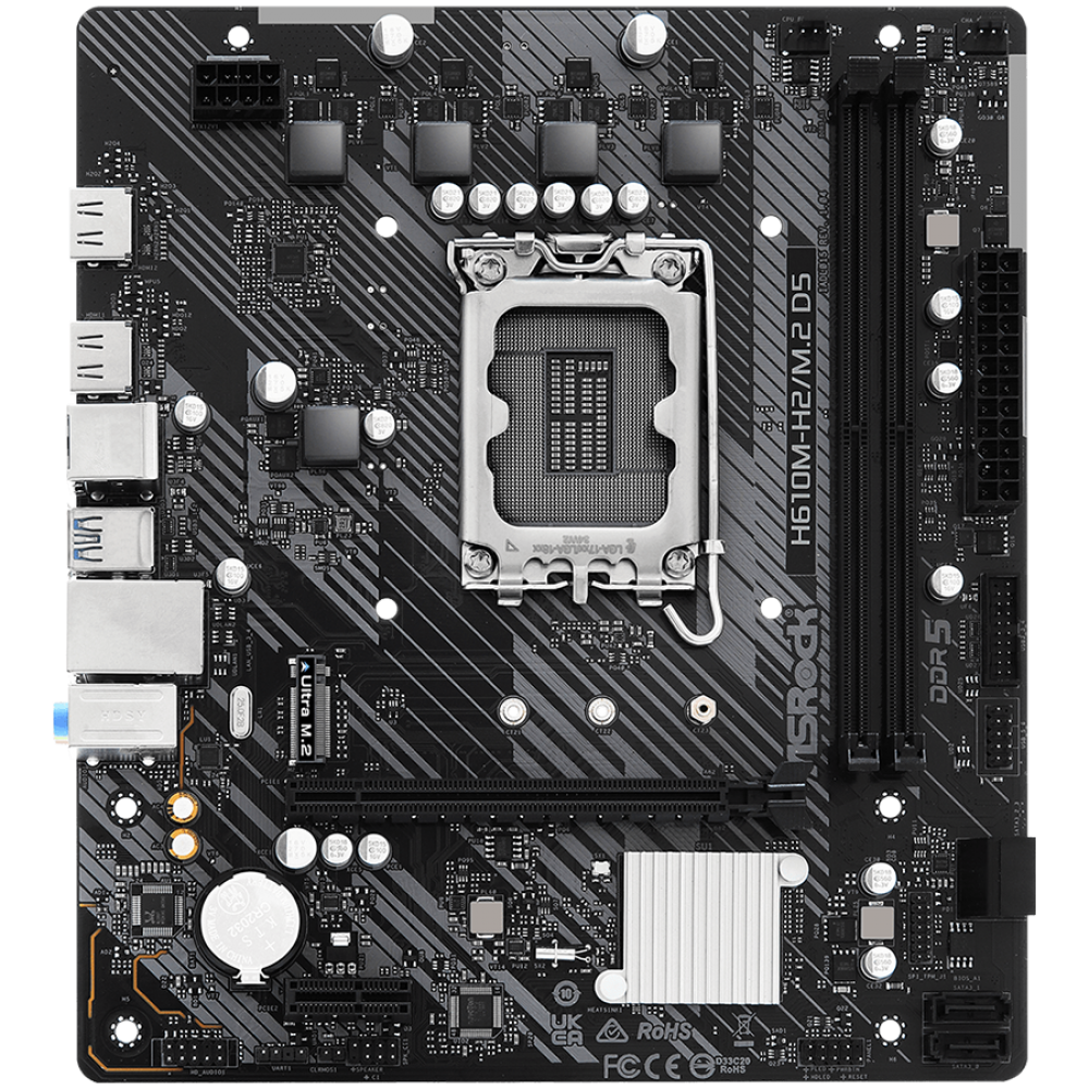 Motherboard ASROCK H610M H2/M.2 D5 Micro ATX DDR5 4800MHz