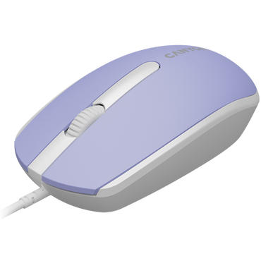 Mysz przewodowa ergonomiczna Canyon M-10 lawendowa