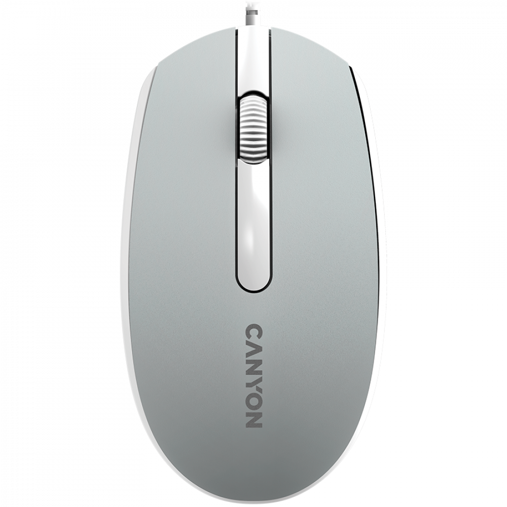 Mysz przewodowa ergonomiczna Canyon M-10 ciemnoszara
