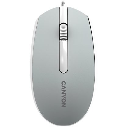 Mysz przewodowa ergonomiczna Canyon M-10 ciemnoszara