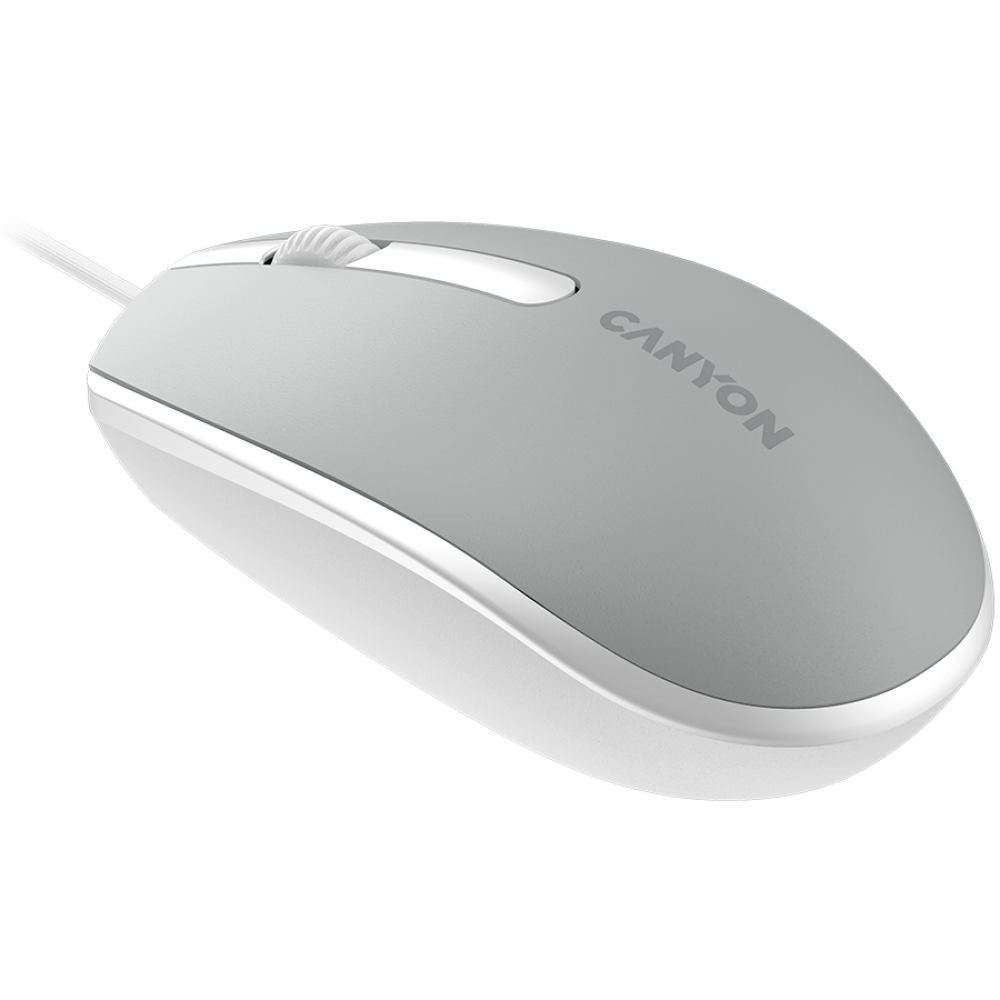 Mysz przewodowa ergonomiczna Canyon M-10 ciemnoszara