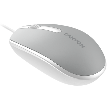 Mysz przewodowa ergonomiczna Canyon M-10 ciemnoszara