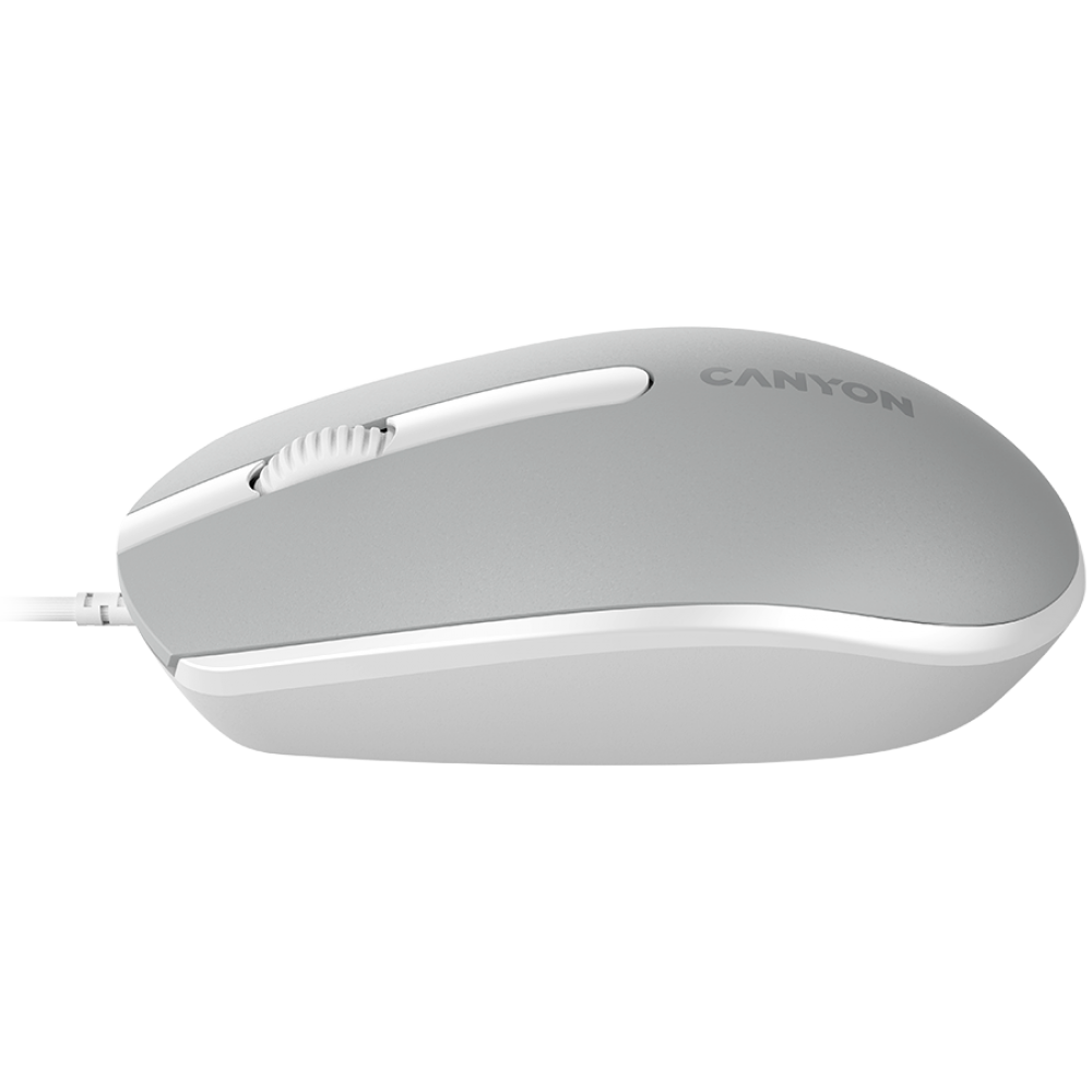 Mysz przewodowa ergonomiczna Canyon M-10 ciemnoszara