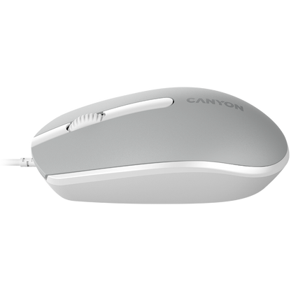 Mysz przewodowa ergonomiczna Canyon M-10 ciemnoszara