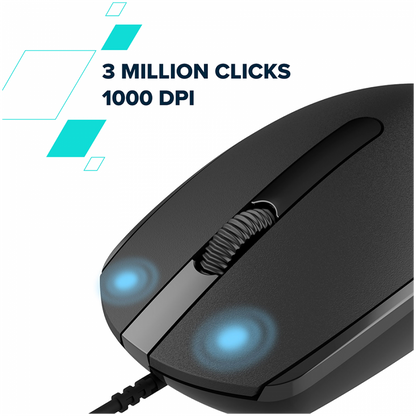 Canyon M-10 Wired Ergonomic Mouse 1000 DPI, White and Lavender