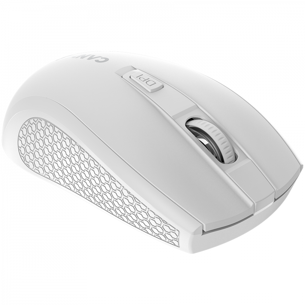 Mysz bezprzewodowa 2.4GHz ergonomiczna Canyon MW 7 biała