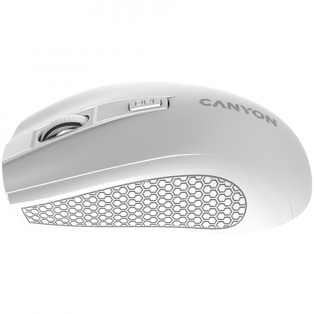 Mysz bezprzewodowa 2.4GHz ergonomiczna Canyon MW 7 biała