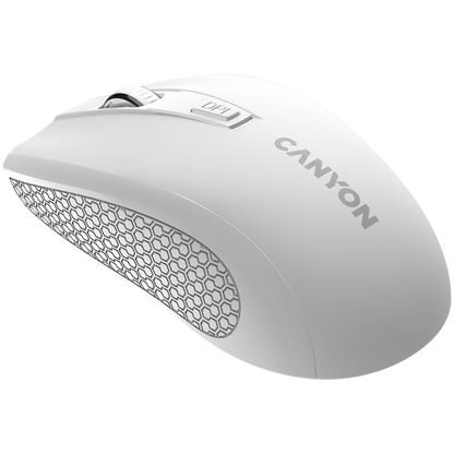 Mysz bezprzewodowa 2.4GHz ergonomiczna Canyon MW 7 biała