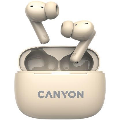 OnGo 10 ANC ENC Wireless In-Ear Headphones Beige