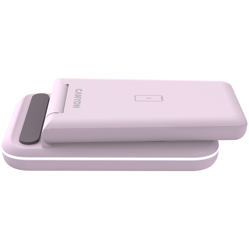Kabelloses Ladegerät 15W 3-in-1 Canyon WS-304 rosa