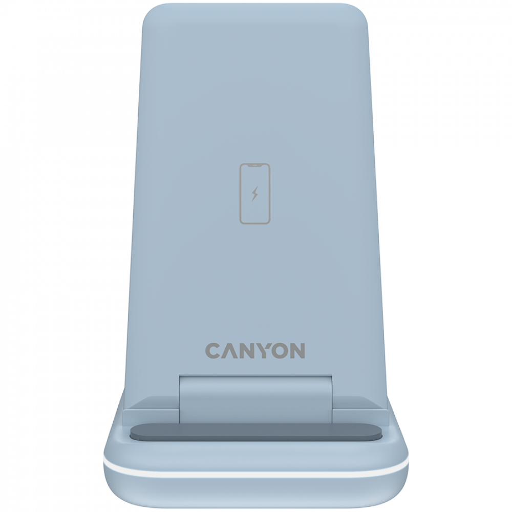 Canyon WS-304 3-in-1 15W Wireless Charger Blue