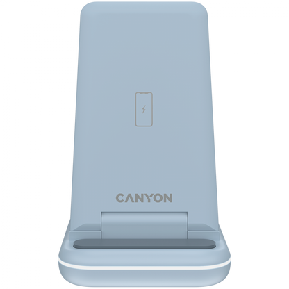 Canyon WS-304 3-in-1 15W Wireless Charger Blue