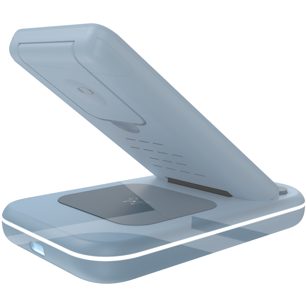 Canyon WS-304 3-in-1 15W Wireless Charger Blue