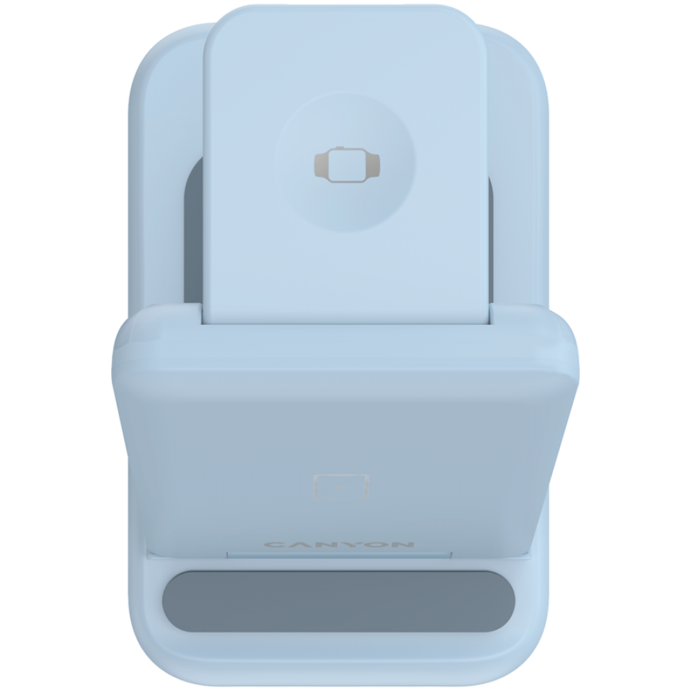 Canyon WS-304 3-in-1 15W Wireless Charger Blue