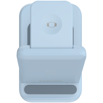 Canyon WS-304 3-in-1 15W Wireless Charger Blue