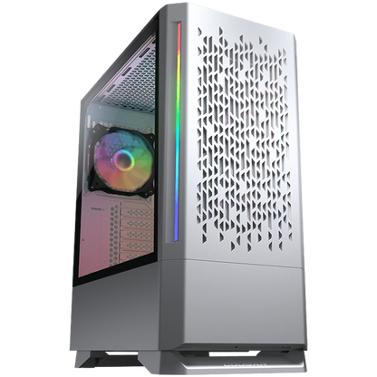 COUGAR MX430 Midi Tower Case with 3 ARGB Fans, White