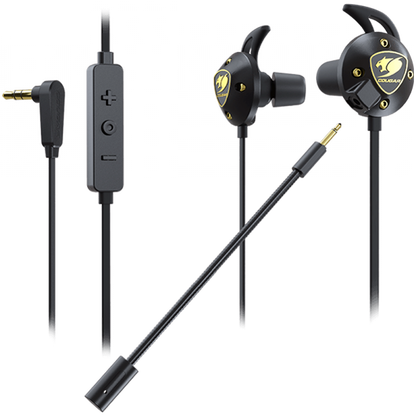 COUGAR Attila In-Ear Headphones with Microphone, Black