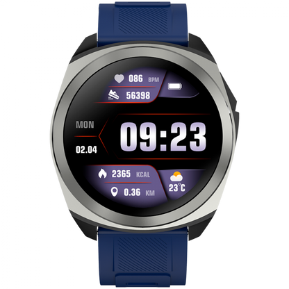 Smartwatch with GPS 1.3" waterproof Canyon SW-83 silver blue