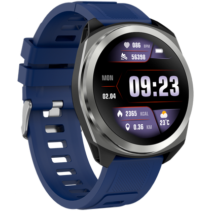 Smartwatch with GPS 1.3" waterproof Canyon SW-83 silver blue
