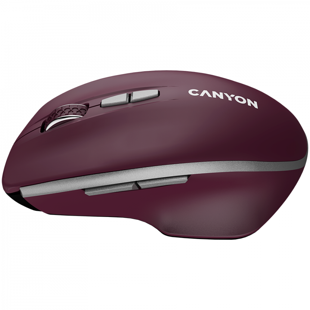 Mysz bezprzewodowa LED Bluetooth 2w1 Canyon MW-21 czerwona