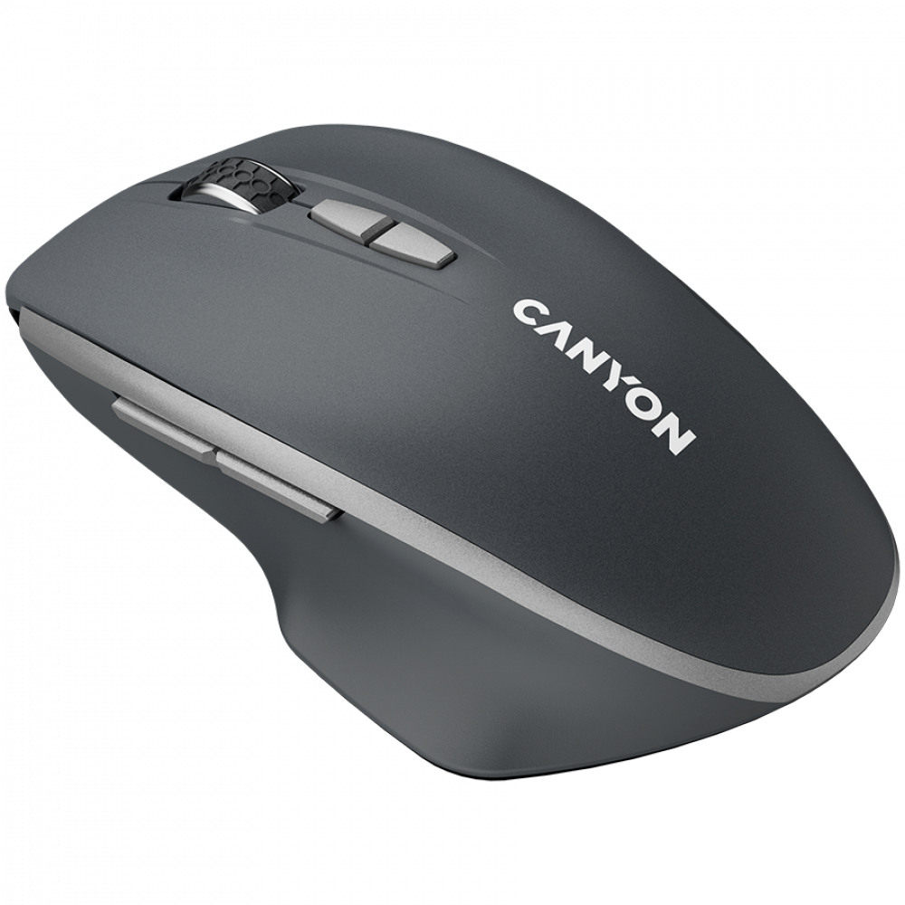 Canyon MW-21 2-in-1 Wireless LED Bluetooth Mouse, Grey