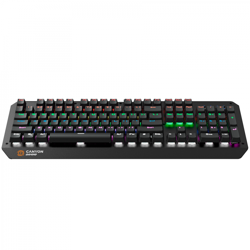 Klawiatura gamingowa przewodowa RGB US Canyon GK-6 czarna