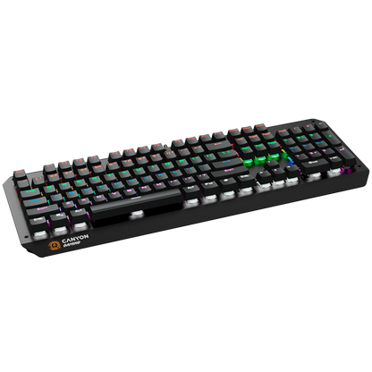 Klawiatura gamingowa przewodowa RGB US Canyon GK-6 czarna