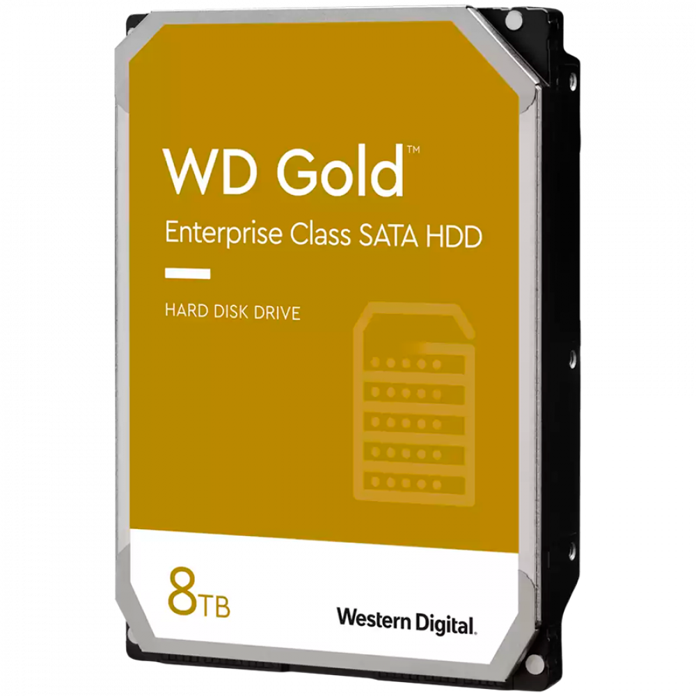 WESTERN DIGITAL Gold 8 TB 3.5" SATA III Black Hard Drive