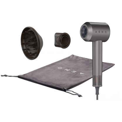 Hair dryer 1500W 100 km/h with ionization Aeno HD1 grey