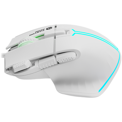 Kabelgebundene Gaming-Maus 9 Tasten RGB Canyon GM-636 weiß