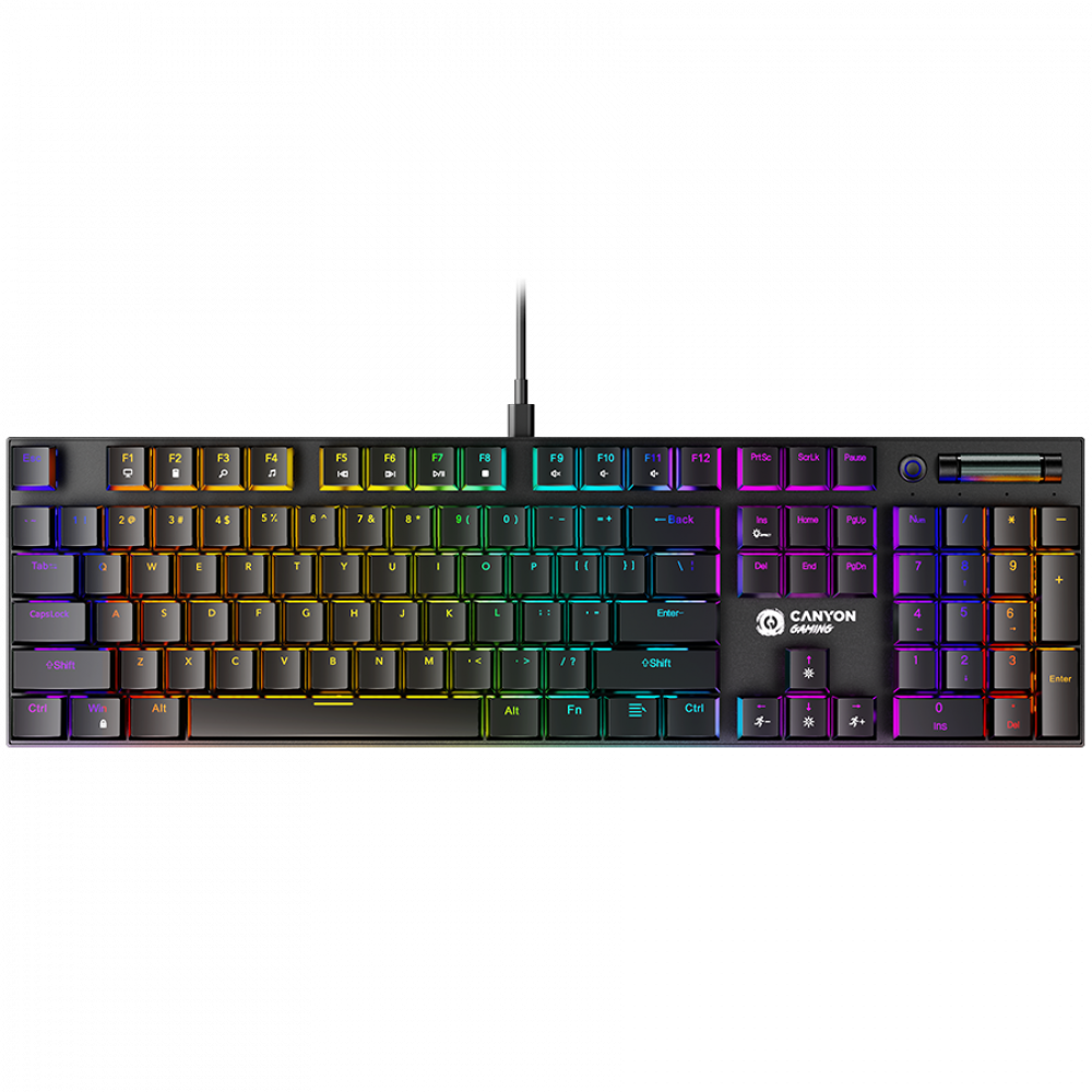 Kabelgebundene Gaming-Tastatur Canyon GK-55 schwarz