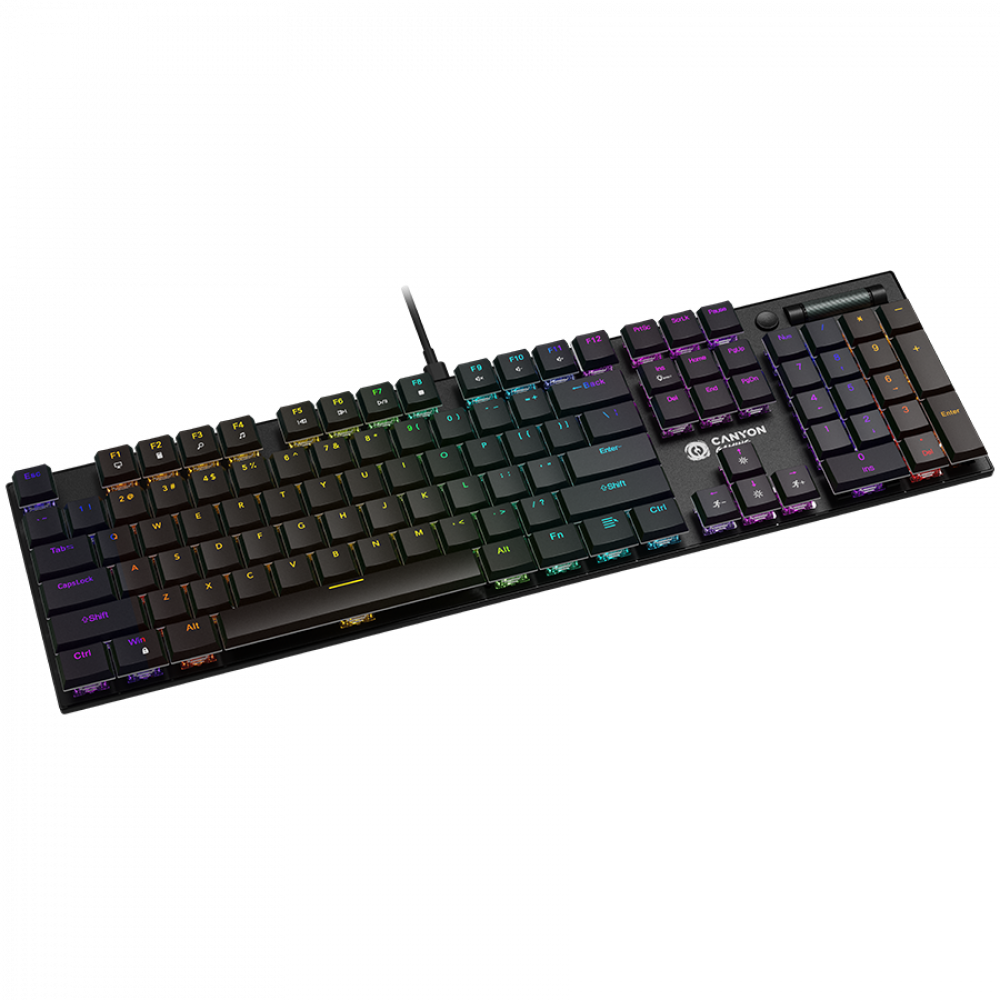 Kabelgebundene Gaming-Tastatur Canyon GK-55 schwarz