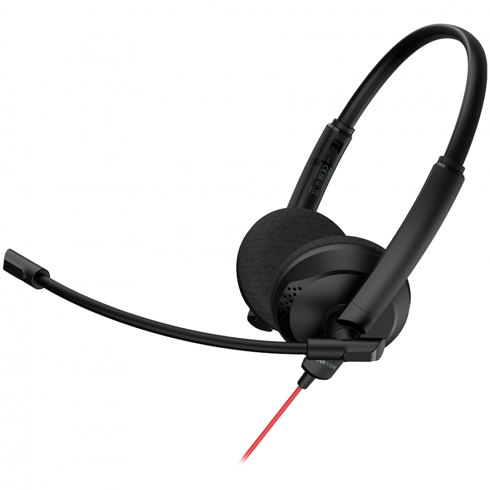 Headset mit Mikrofon 3.5/USB 2.8m Canyon HS-07 schwarz
