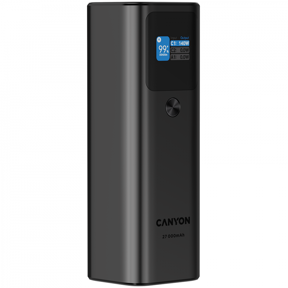 Laptop Power Bank 27000 mAh 140W PD QC 3.0 Canyon PB-2010 graphite
