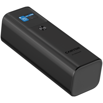 Laptop Power Bank 27000 mAh 140W PD QC 3.0 Canyon PB-2010 graphite