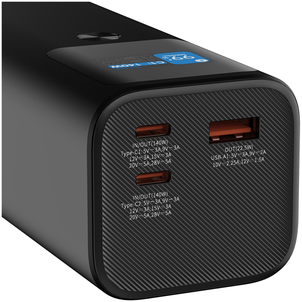 Laptop Power Bank 27000 mAh 140W PD QC 3.0 Canyon PB-2010 graphite