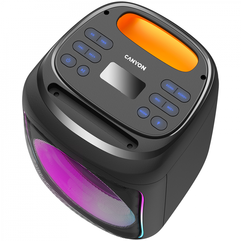 Canyon OnFun 5 Black 40W RGB Portable Bluetooth Speaker