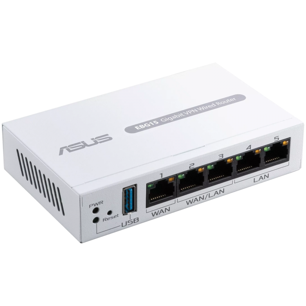 ASUS ExpertWiFi EBG15 Gigabit VPN Router 5-port, 3 WAN, USB WAN