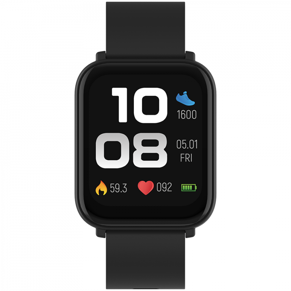 Smartwatch Easy mit Sportfunktionen Canyon SW-54 schwarz