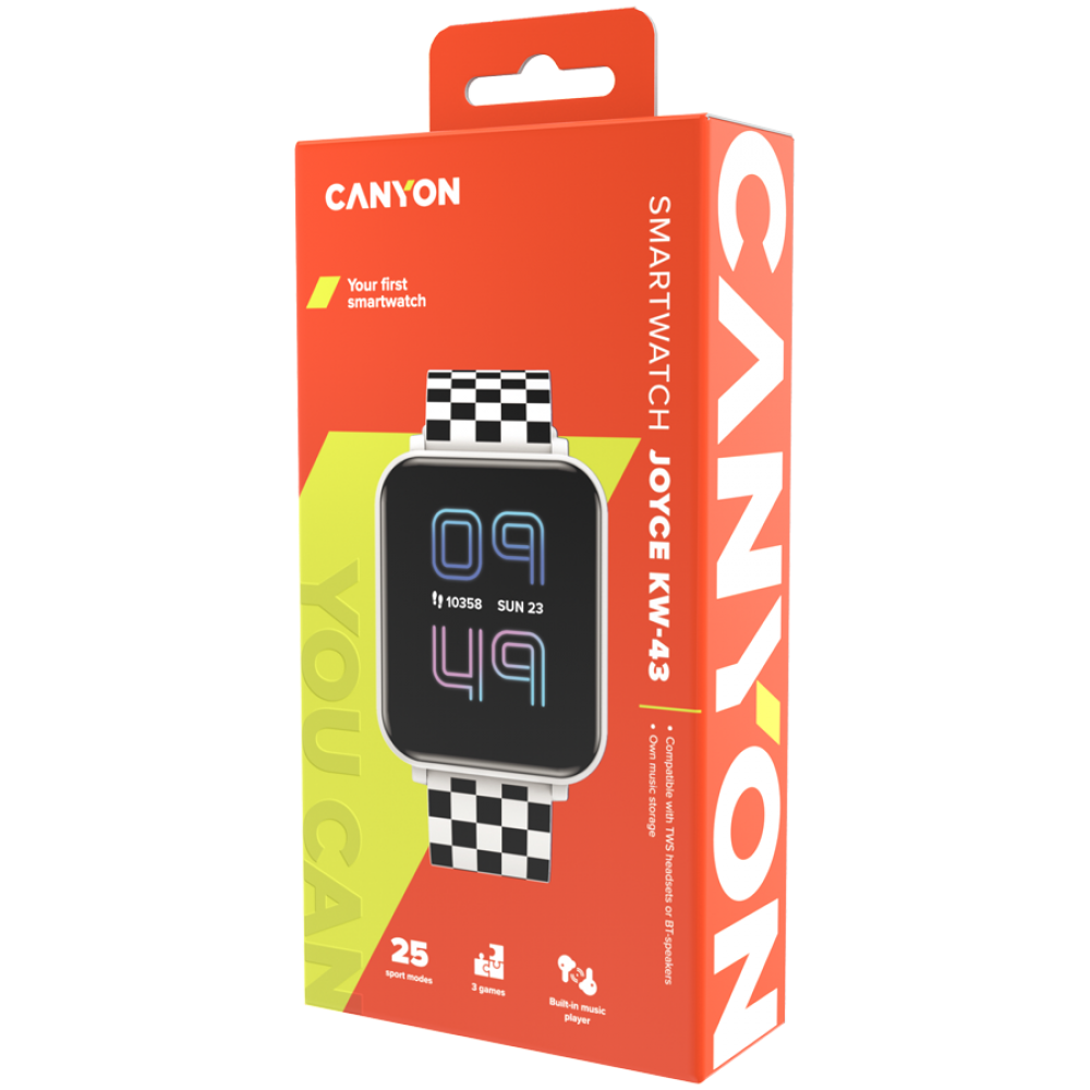 Smartwatch für Kinder DUAL BT Music Canyon KW-43 weiß
