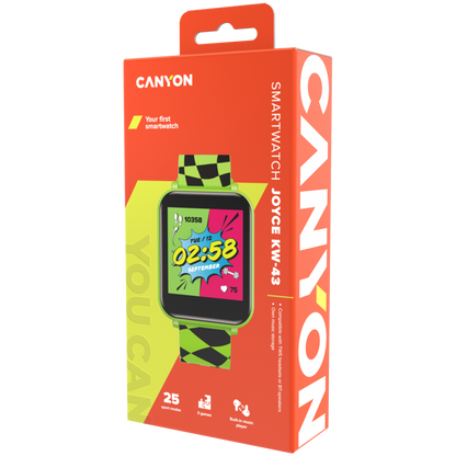 Smartwatch dla dzieci DUAL BT Music Canyon KW-43 zielony