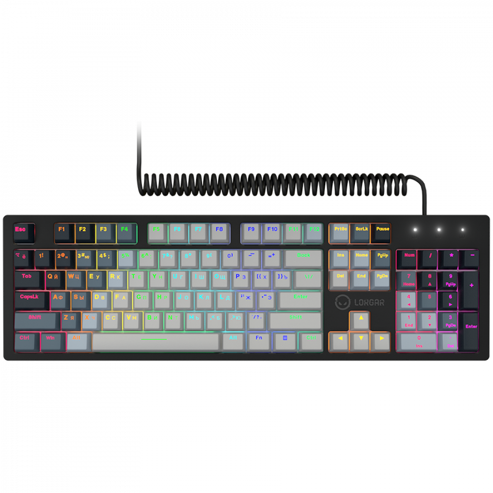 Mechanische RGB-Gamingtastatur Lorgar Azar 514, kabelgebunden, schwarz