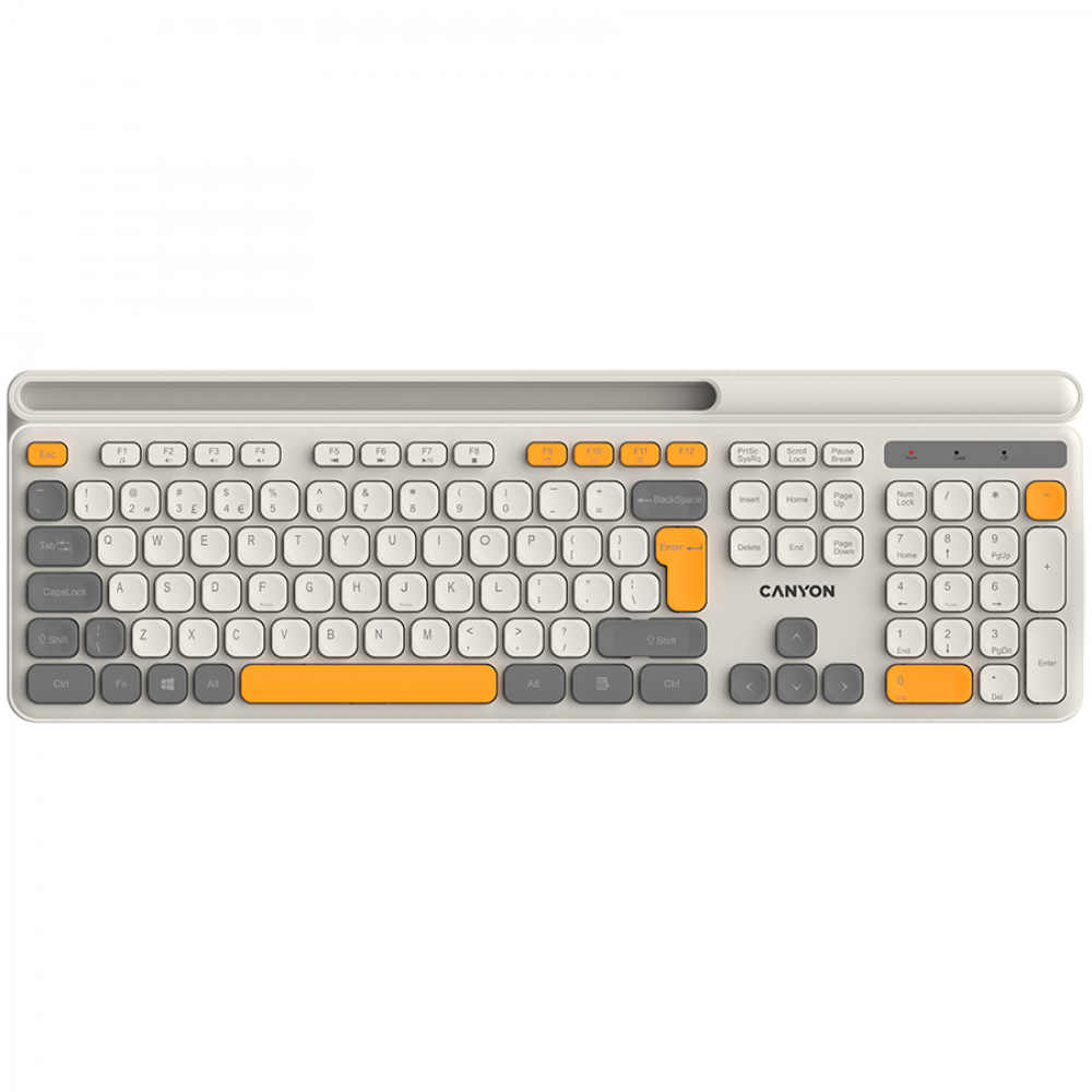 Kabellose Tastatur HKB-W03 ergonomisch Canyon HKB-W03 beige