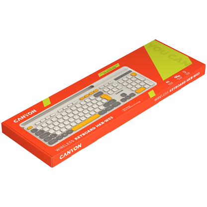 Kabellose Tastatur HKB-W03 ergonomisch Canyon HKB-W03 beige