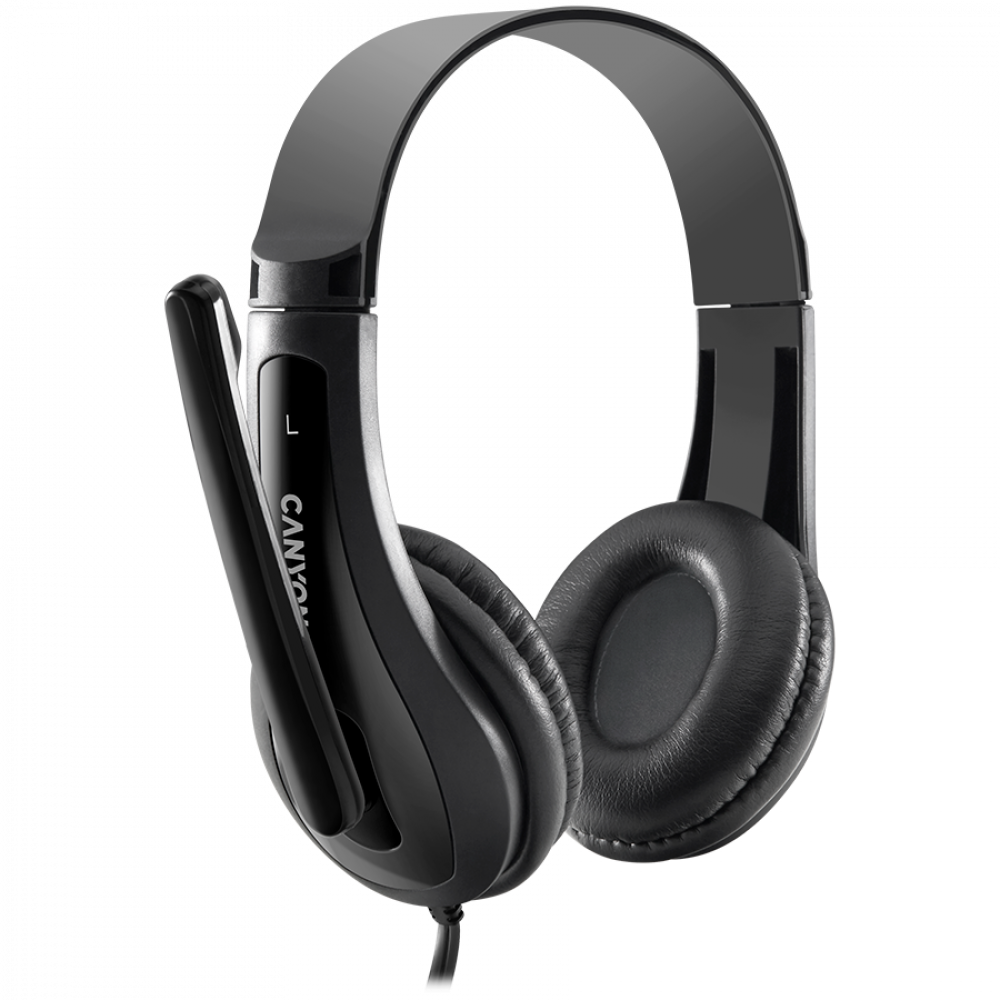Canyon HSC-1 PC-Headset mit Mikrofon, 2m, schwarz