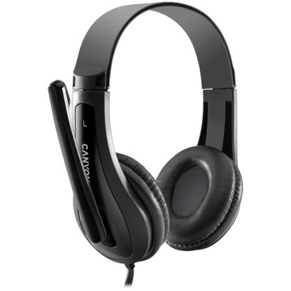 Canyon HSC-1 PC-Headset mit Mikrofon, 2m, schwarz